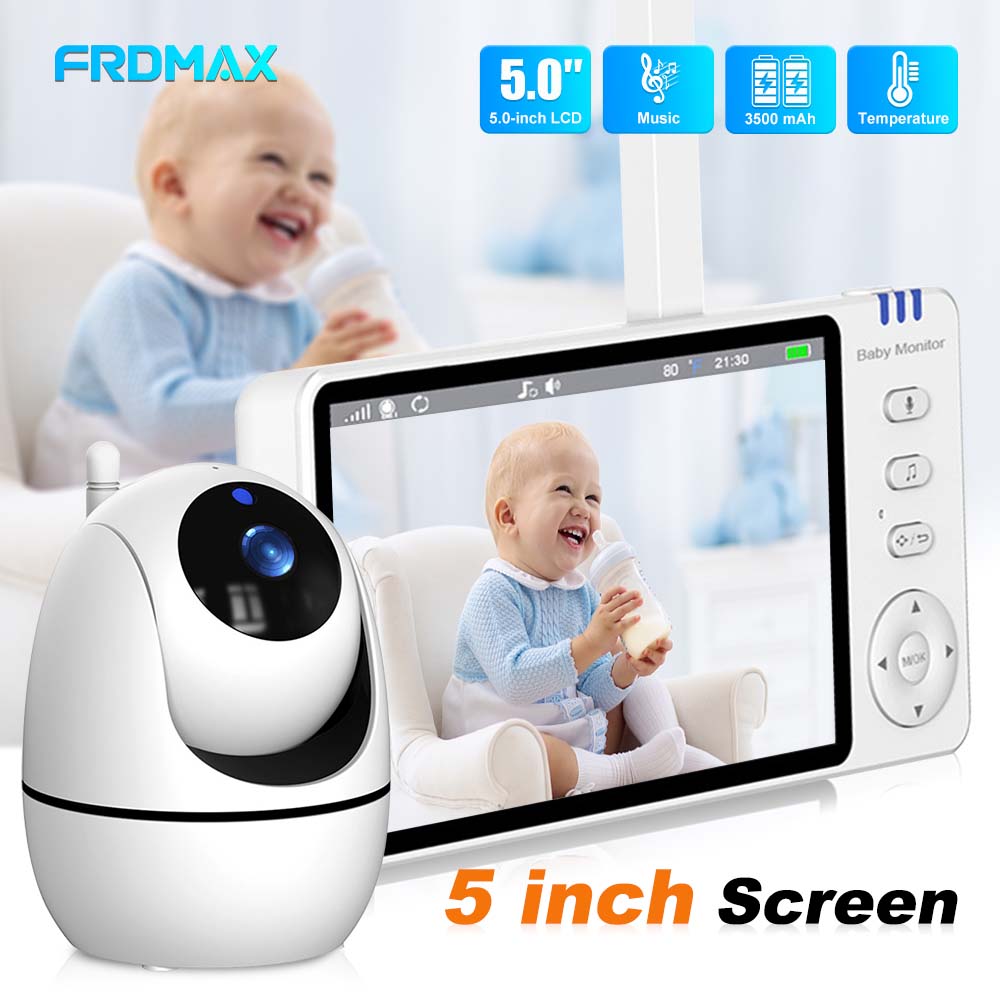 Wireless Baby Monitor - 5 Inch Video Baby Monitor Indoor
