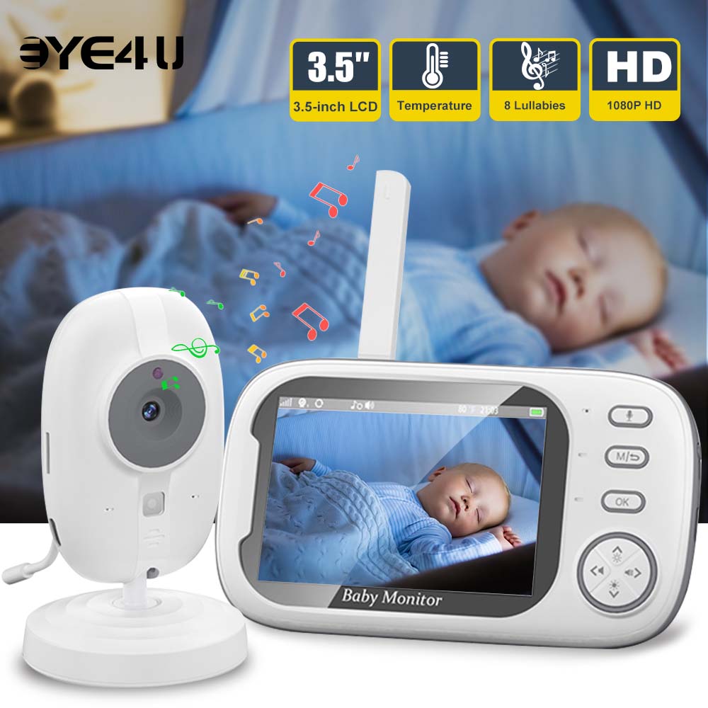 Wireless Baby Monitor - 3.5'' Video Baby Monitor 2.4G Mother