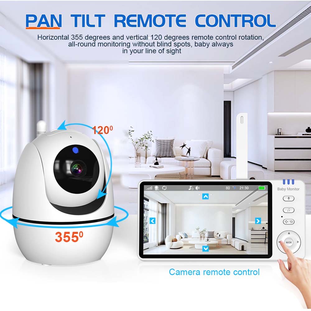 5 Inch Video Baby Monitor Indo - Wireless Baby Monitor 评论和价格