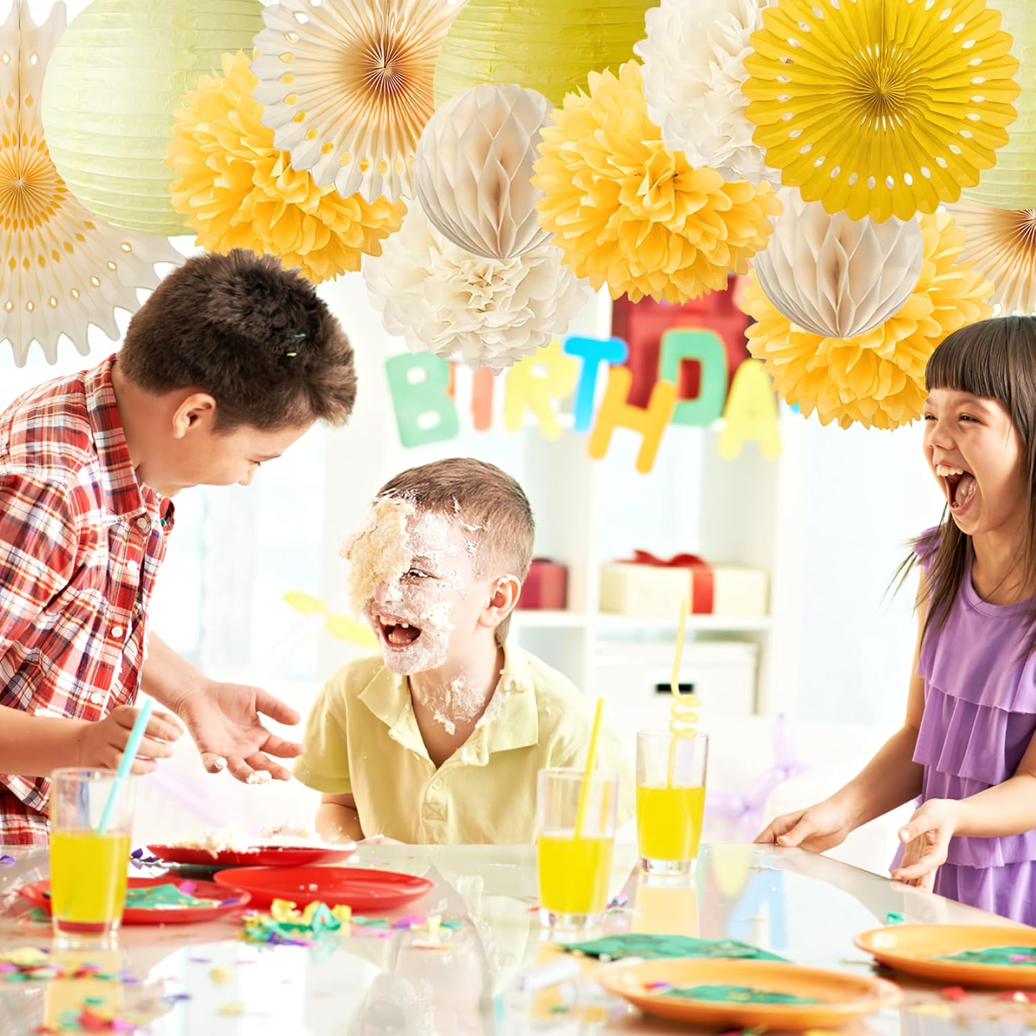 Yellow Party Decorations Yello - Baby Products Lotion 评论和价格