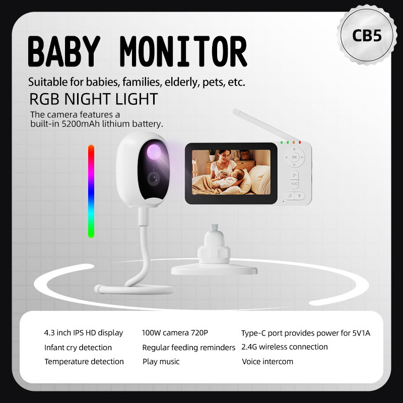 4.3-inch Intelligent Baby Moni - Wireless Baby Monitor 评论和价格