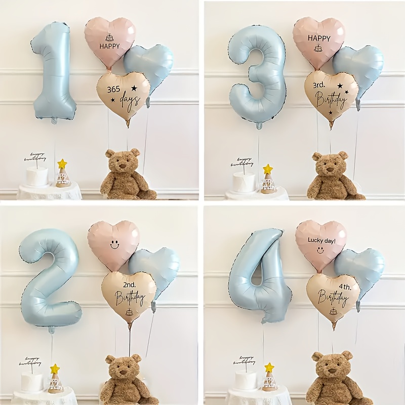 4Pcs Baby Blue Number Birthday - Baby Products Lotion 评论和价格