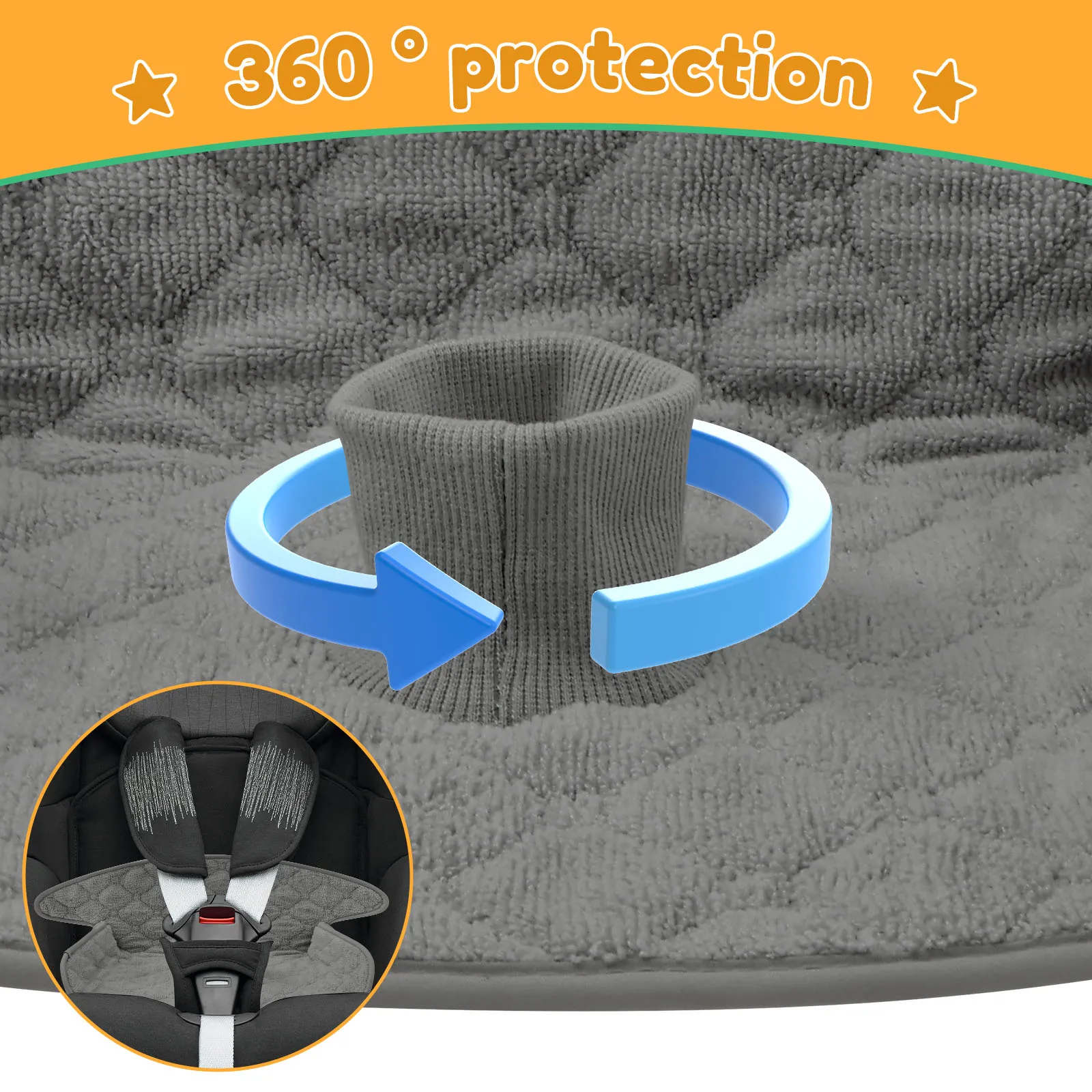 2 Pcs Baby Piddle Pad Polyeste - Infant Car Seat Cover 评论和价格