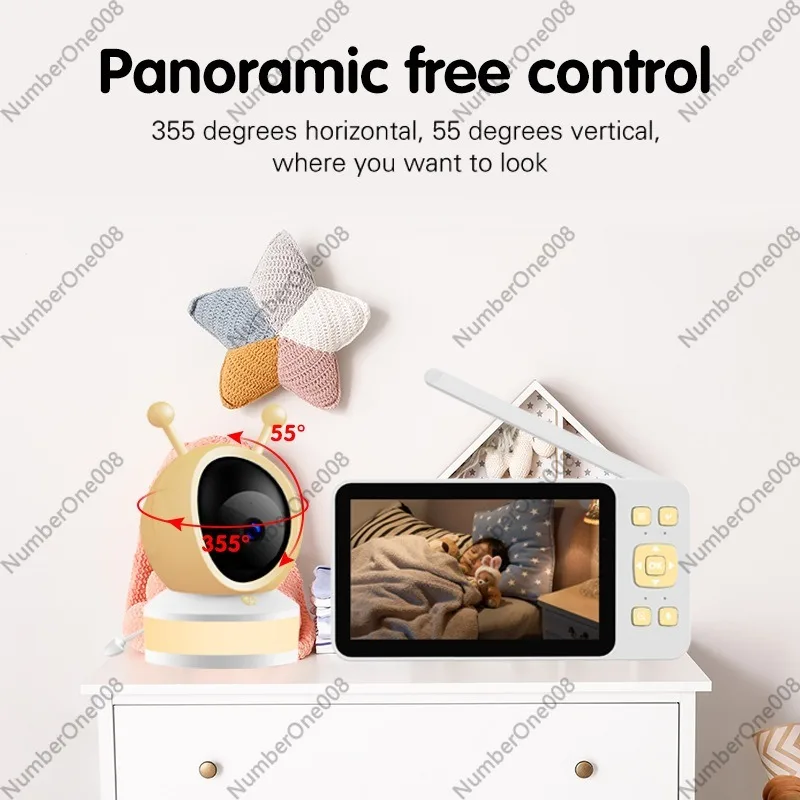 5 Inch HD Baby Monitor, Wirele - Wireless Baby Monitor 评论和价格